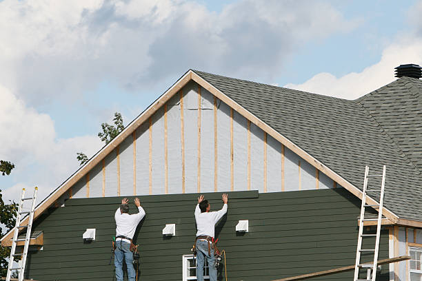 Professional Vinyl Siding technician working in Jonesboro, IL
